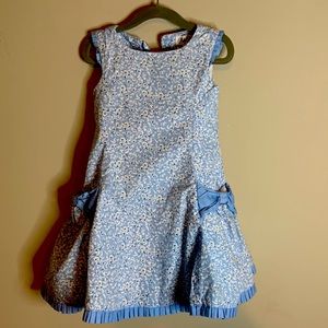 Blue floral dress size 3T